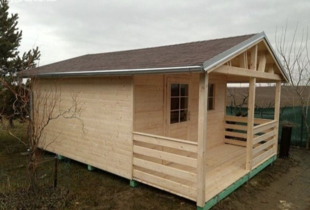 Cabane din.  lemn