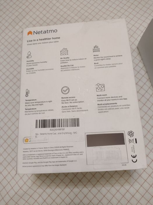 Netatmo Air Quality Monitor- станция за качество на въздуха