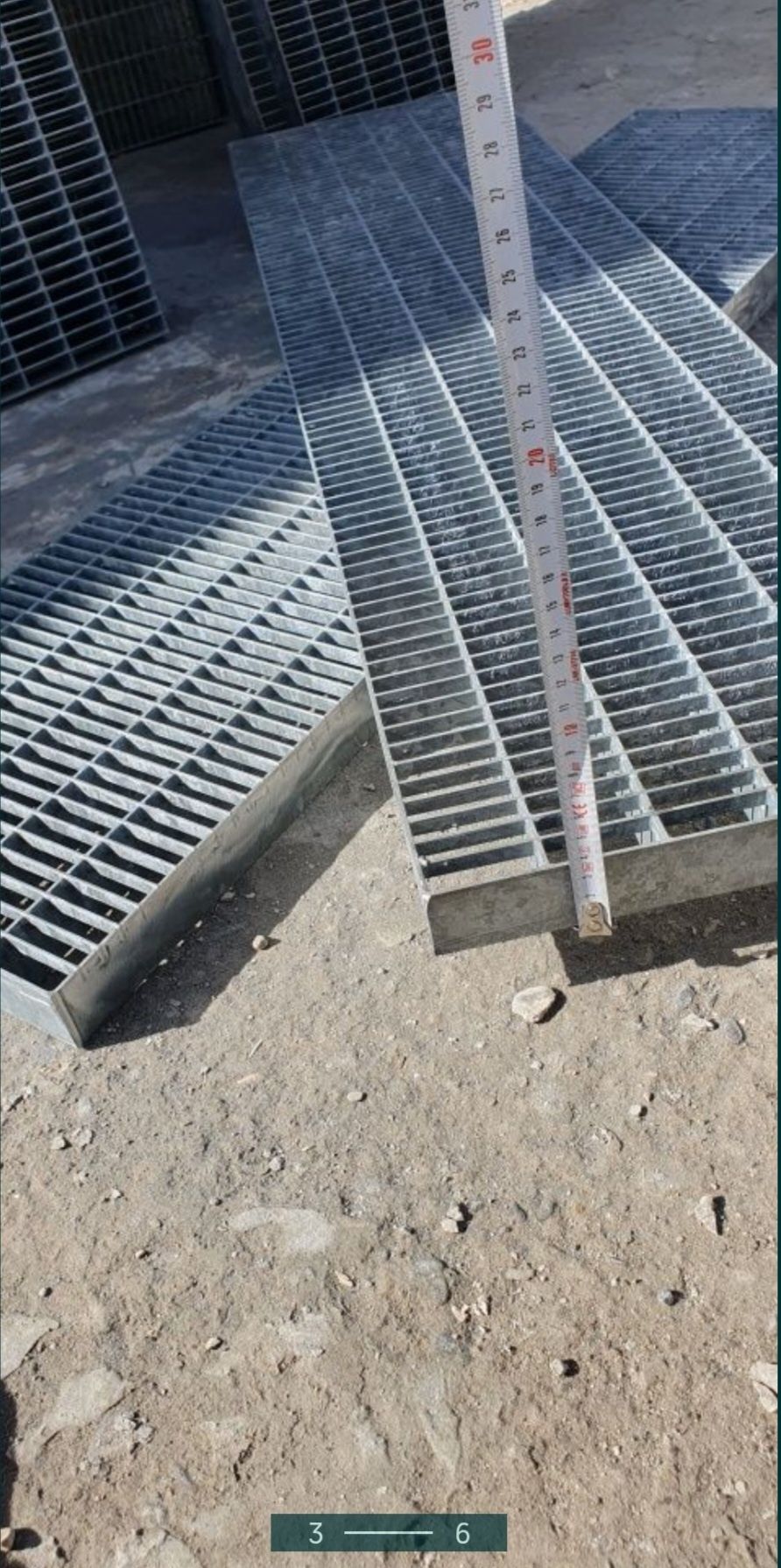 Trepte zincate metalice