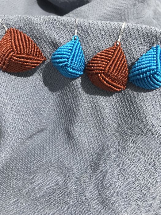 Cercei macrame, handmade