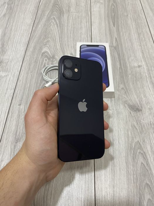 iPhone 12 128GB • Negru • Baterie 100% • Fullbox • Liber retea