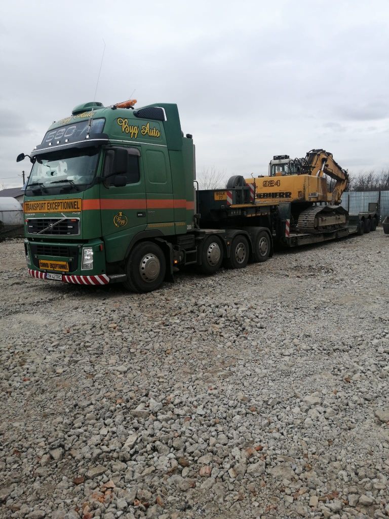 Transport agabaritic trailer lowbed