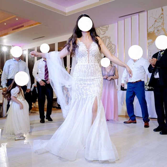 Rochie de mireasa 2 in 1 + voal cadou