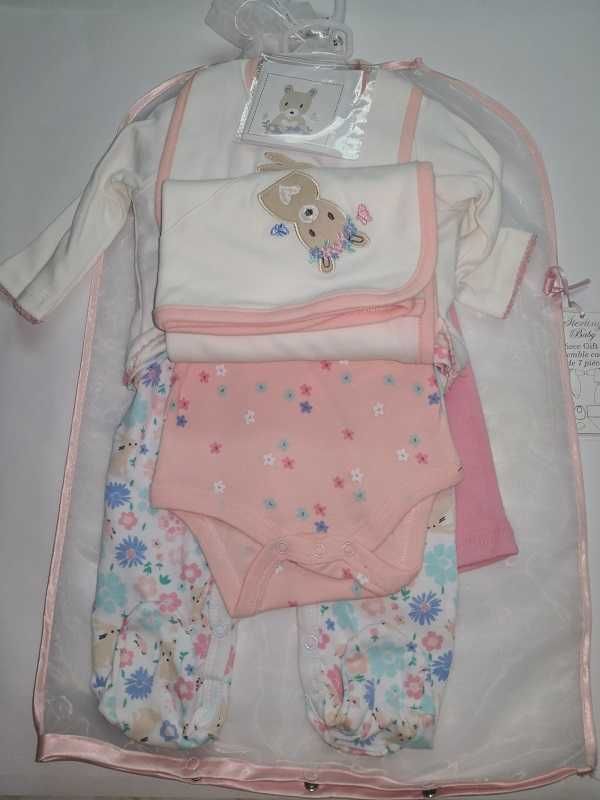 set fetita 7 piese, 3 luni , 62 cm , brand Sterling baby , UK