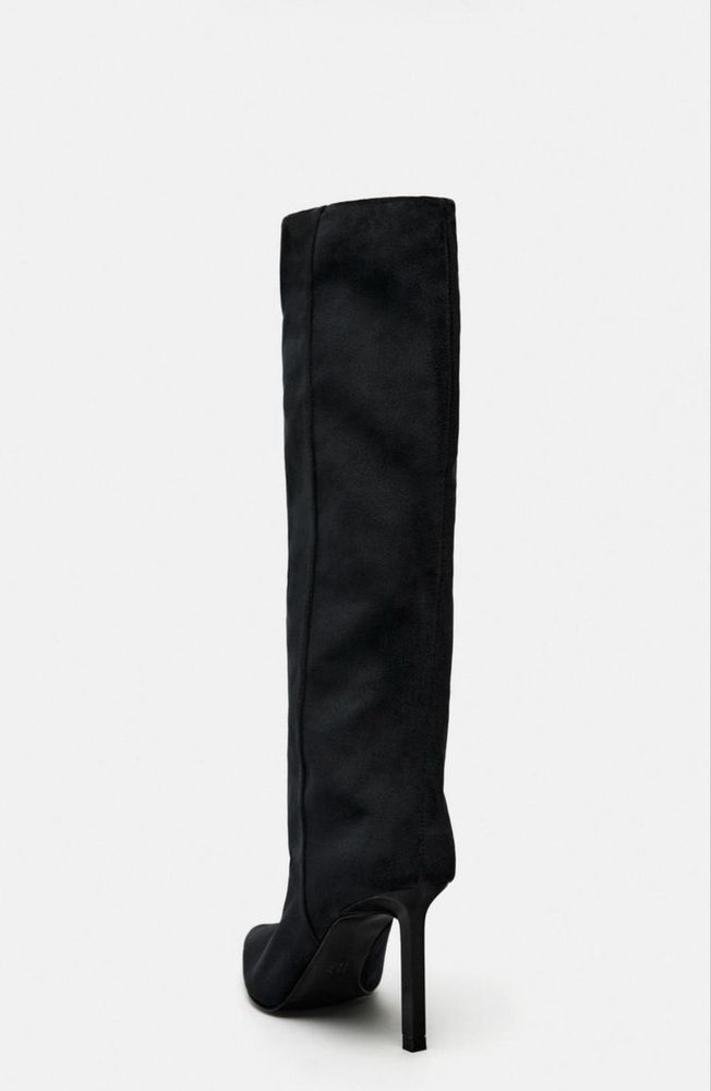 Бархатные сапоги Zara