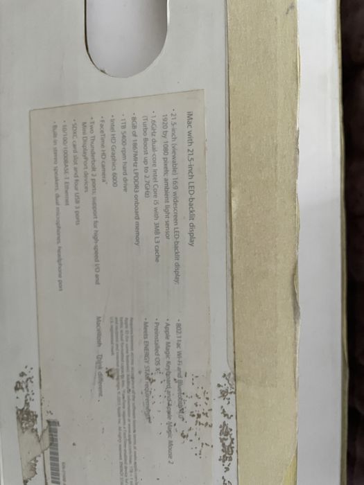 Apple iMac 21.5" (Late 2015) 1 ТВ– Отлично състояние