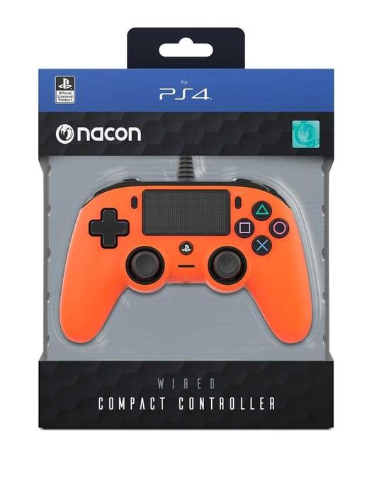 Controler compact cu fir Nacon pentru PlayStation 4,