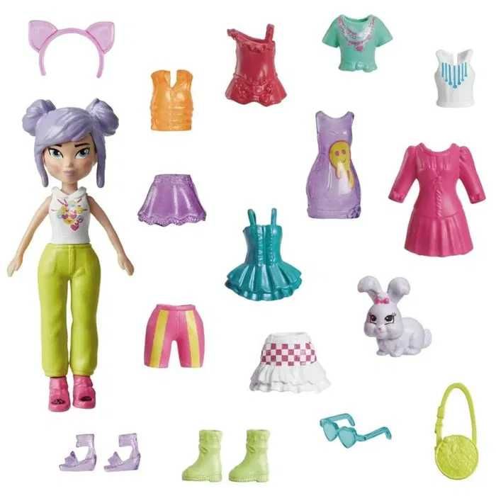 Кукла Polly Pocket със зайче и аксесоари - 19 части / Mattel
19.99 лв.