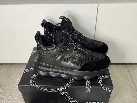 Adidasi Sneakersi Versace Tripple Black (model universal)