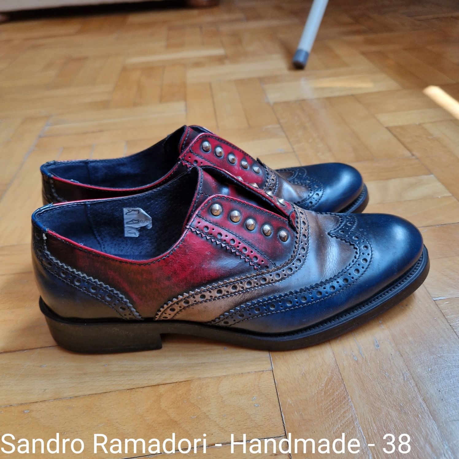 Sandro Ramador - Pantofi din piele naturala Handmade Italia - 38