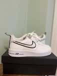 Nike Air Force 1 Low White Black Outline Swoosh