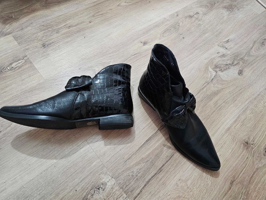 Cizme incaltaminte botine dama din piele (2)