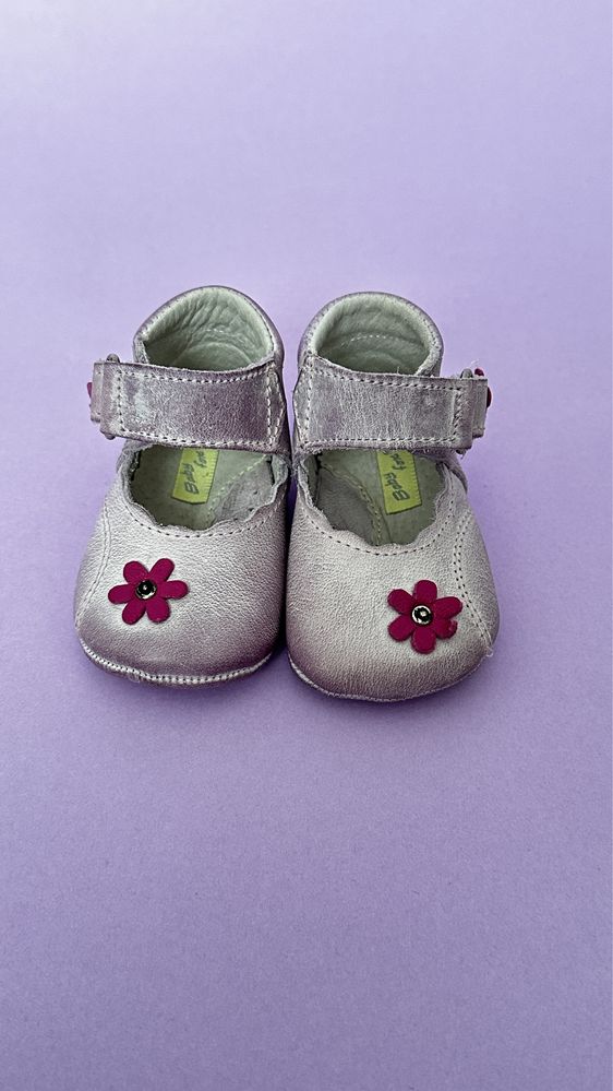 Pantofiori din piele naturală • BabyFox • Nr. 15 / 8 cm