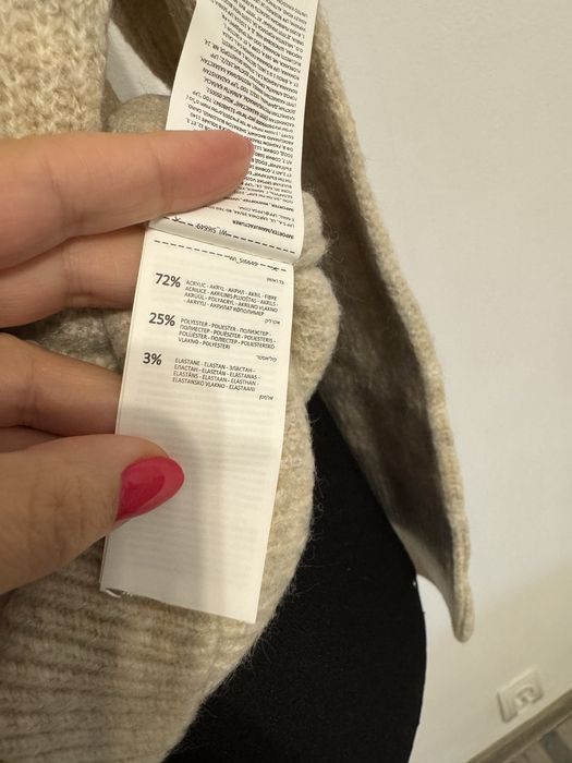 Pulover dama masura M culoare bej