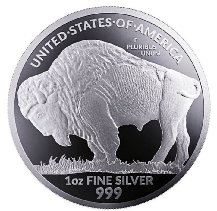 Moneda lingou argint American Silver Buffalo 2023