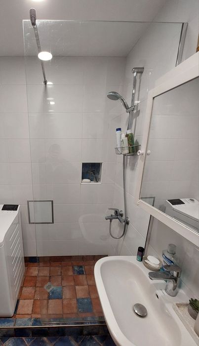 Параван за баня от закалено стъкло 8мм 80х200