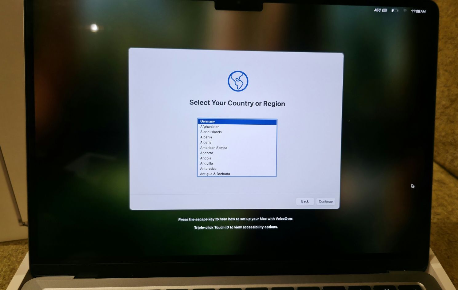 Apple Macbook air 13,6 2022 m2 Ram 16GB 256GB Grey