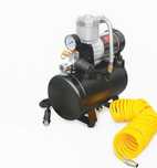 Преносим компресор за гуми с маркуч 12V, 150 PSI, 60L/min 3L резервоар