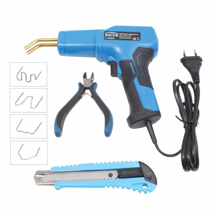 Pistol pentru lipit si reparat plastic cu accesorii 50w asta