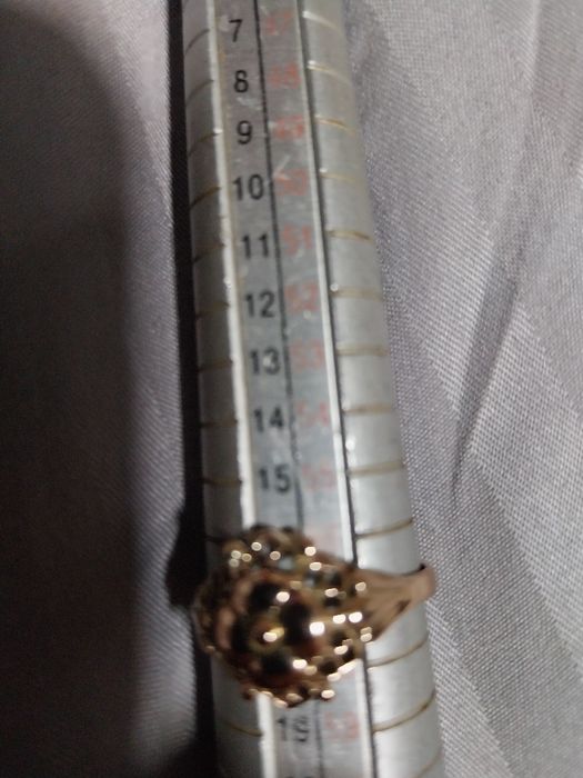 Inel vechi din aur 14k model evreiesc cu inimoare