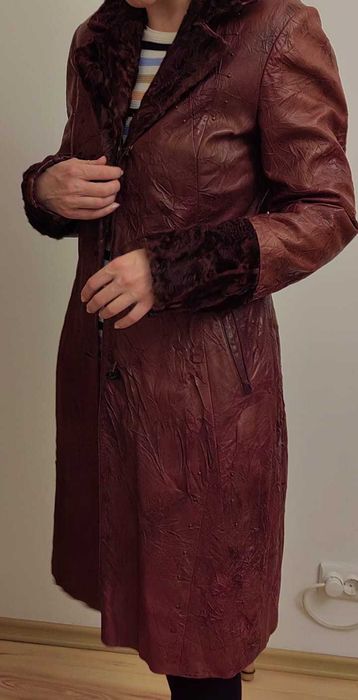 haina piele naturala nr 38 Franco Davori