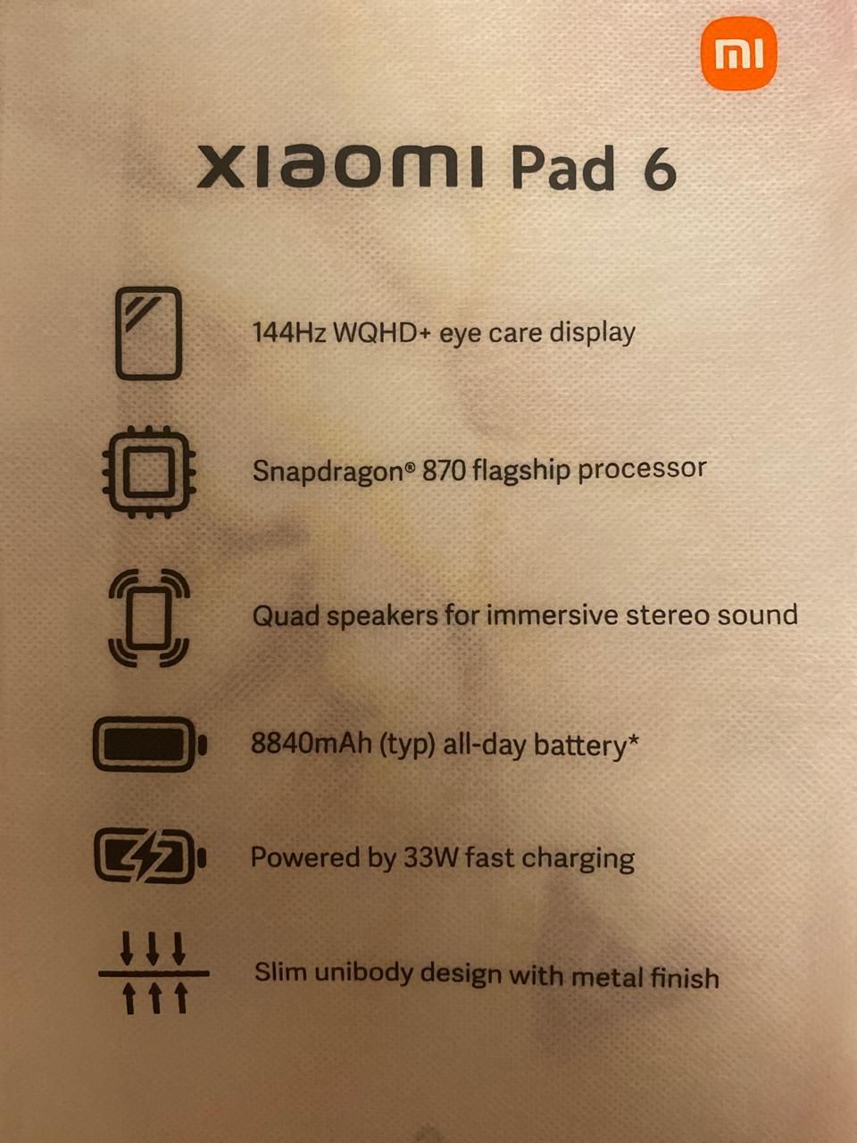 Xiaomi Pad 6 128GB Wi-Fi в идеальном состоянии