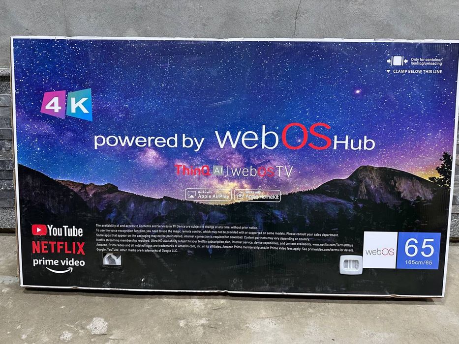 Телевизор LG 65 UHD 4K Smart ThinQ Webos Tv со склада