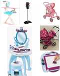 Jucarii Smoby masa machiaj Frozen,carucior papusa,semafor,tabla magnet