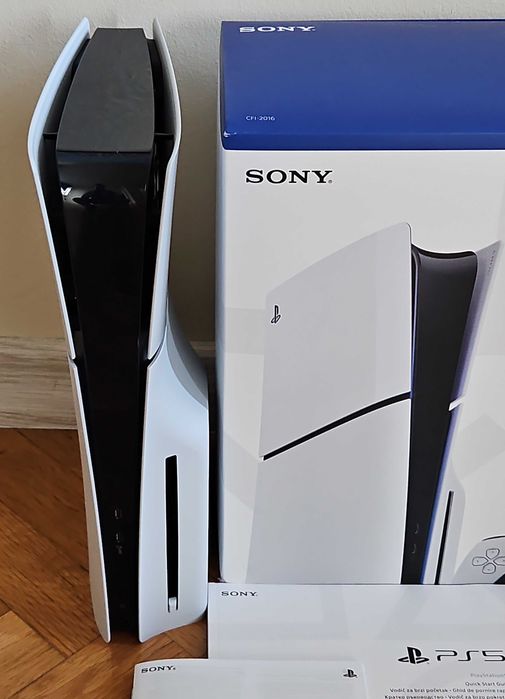 НОВ! Playstation 5 SLIM DISC EDITION Плейстейшън слим конзола PS5 диск