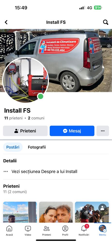 Reparatie / intretinere sisteme de aer conditionat, pompa de caldura