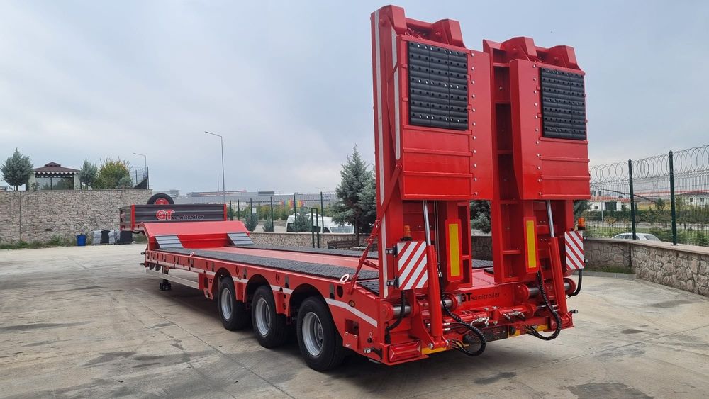 Trailer 3 AXE extensibil podea Hidraulică rampe, Duble pt Nacele si St