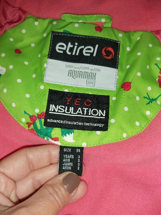 Costum ski etirel vulpita fete 3 ani 98