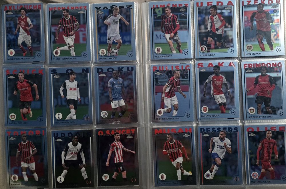 Set Complet Base Topps Chrome UCC 2024-2025