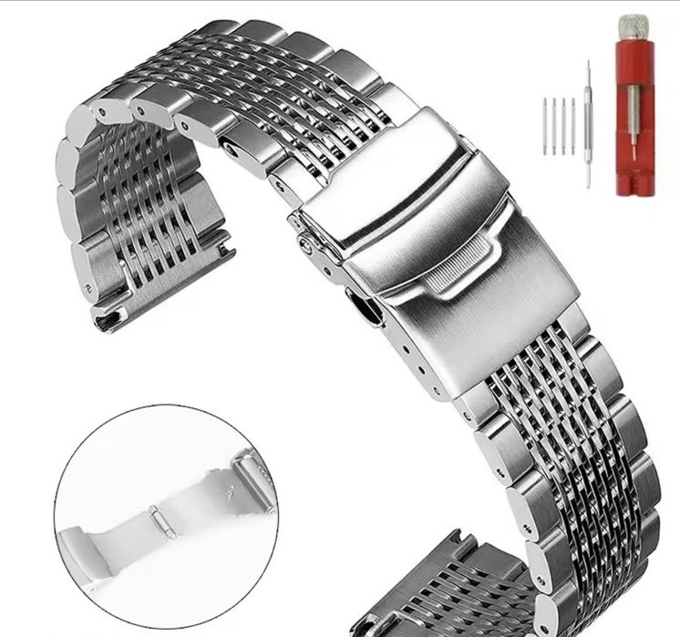 Vând brățară din oțel inoxidabil ,pentru ceas 22 mm