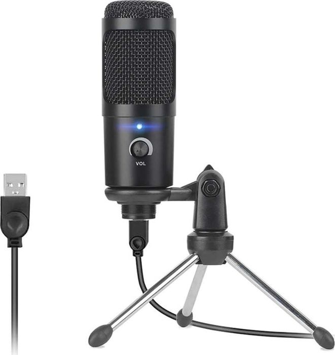 Microfon de studio profesional cu fir USB