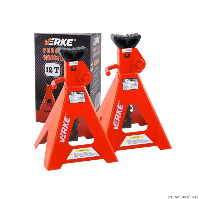 Set 2 capre sustinere 12 tone, 495 - 770 mm, Verke