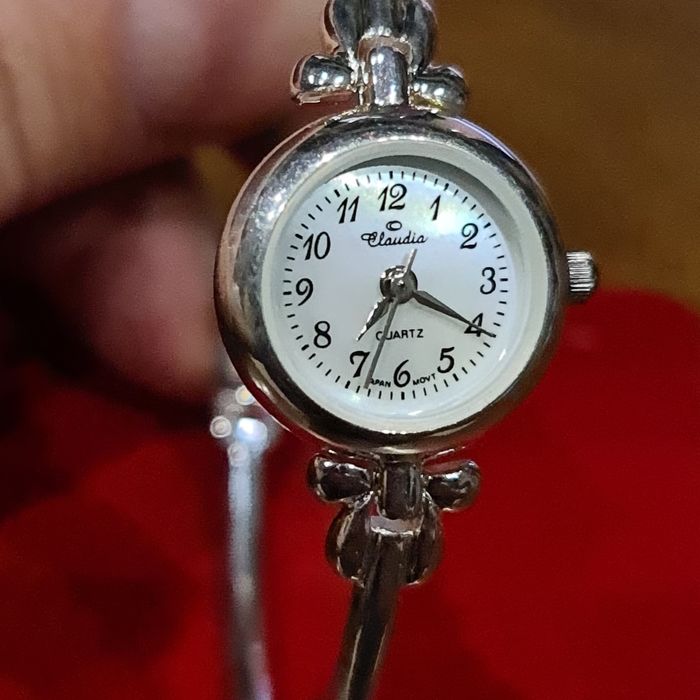 Oferta redus,ceas argint 925 nou,Claudia,quart la cutie,sidefat,superb