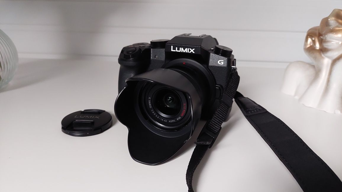 Panasonic g7, obiectiv kit 14-42mm mft,4k, ca nouă.