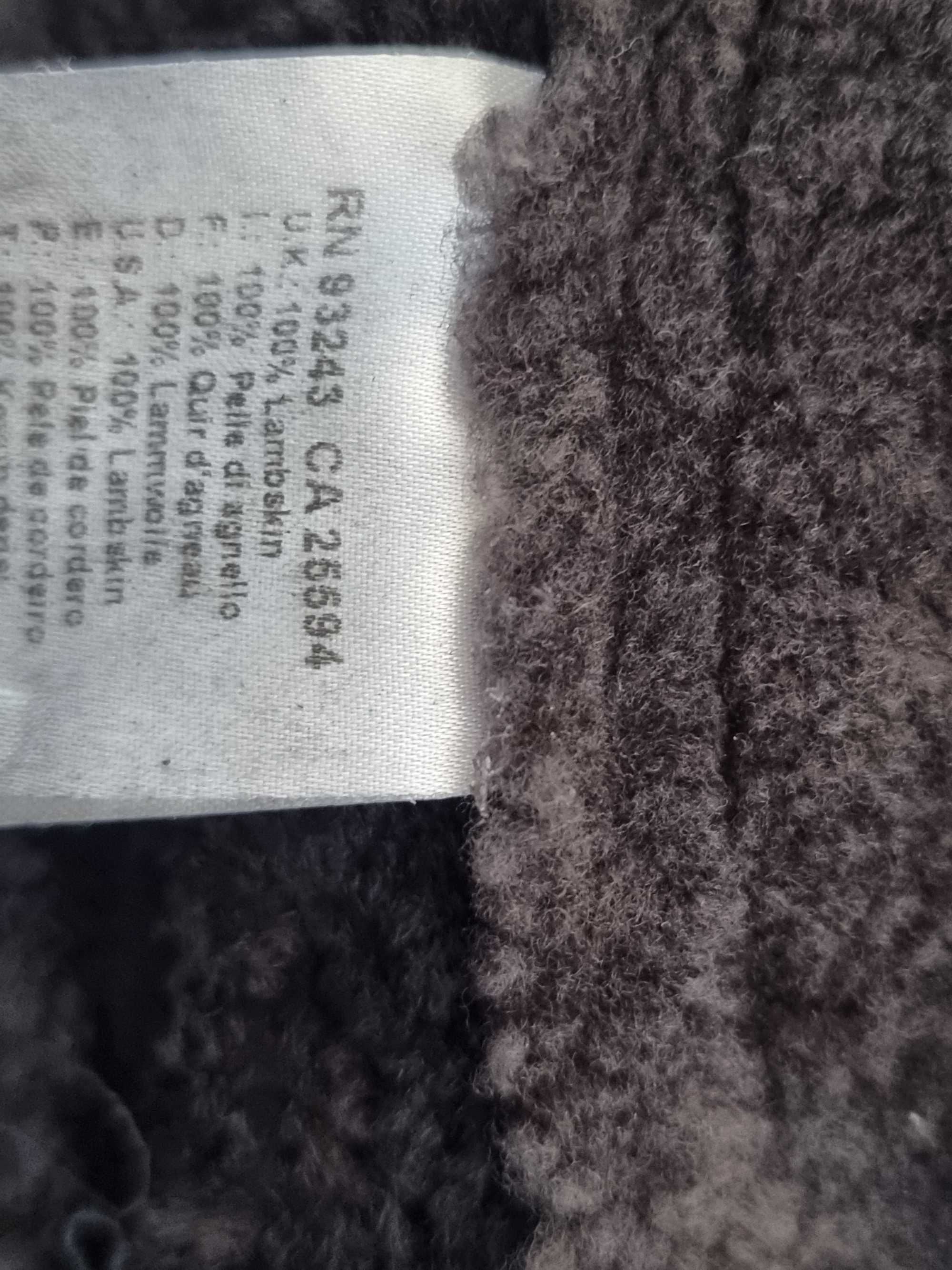 Diesel  зимно палто от естествена кожа с косъм