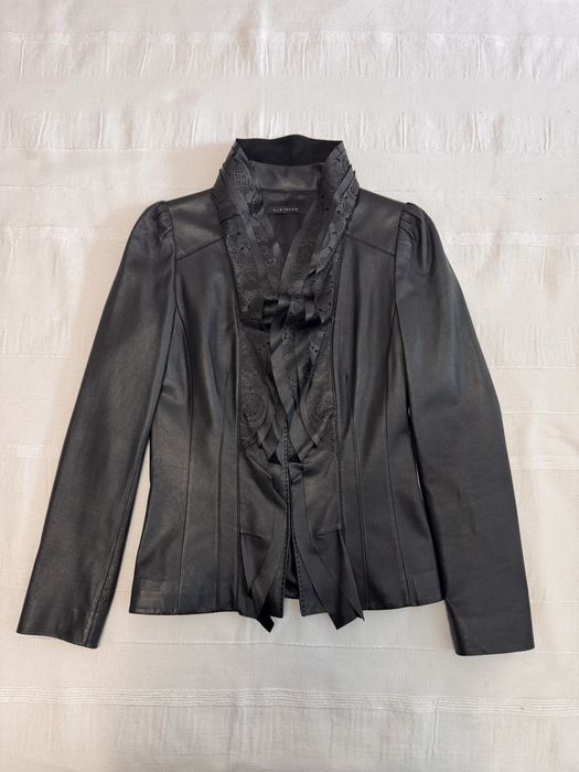 Geaca piele Elie Tahari , size S
