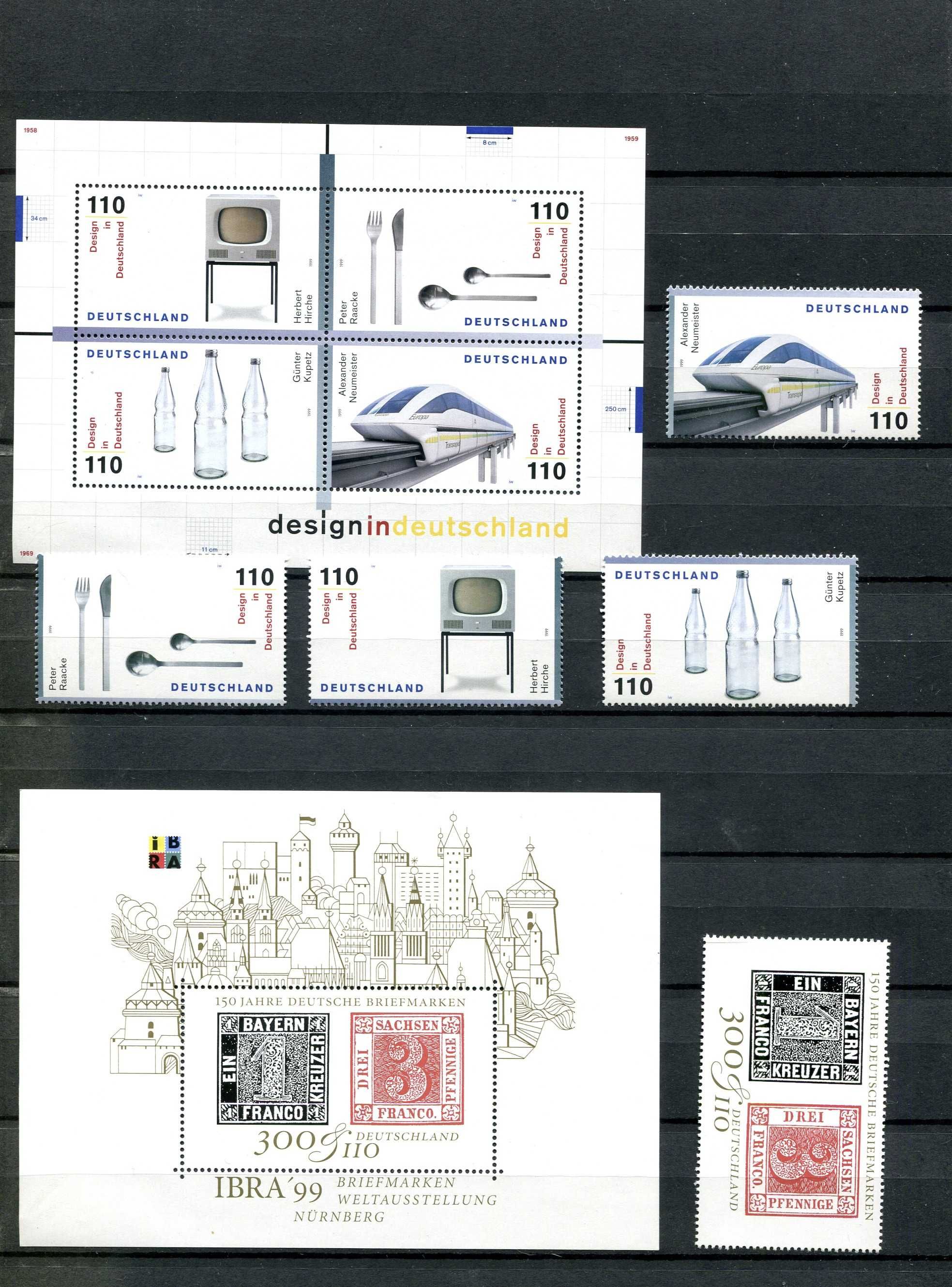 Колекция чисти (MnH) пощенски марки/блокове- ФРГ/Германия/З. Берлин
