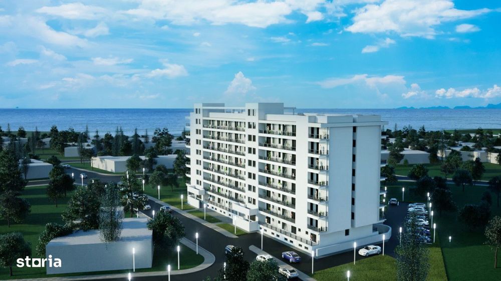 Ultracentral | Apartament cu vedere la mare in complex cu piscina