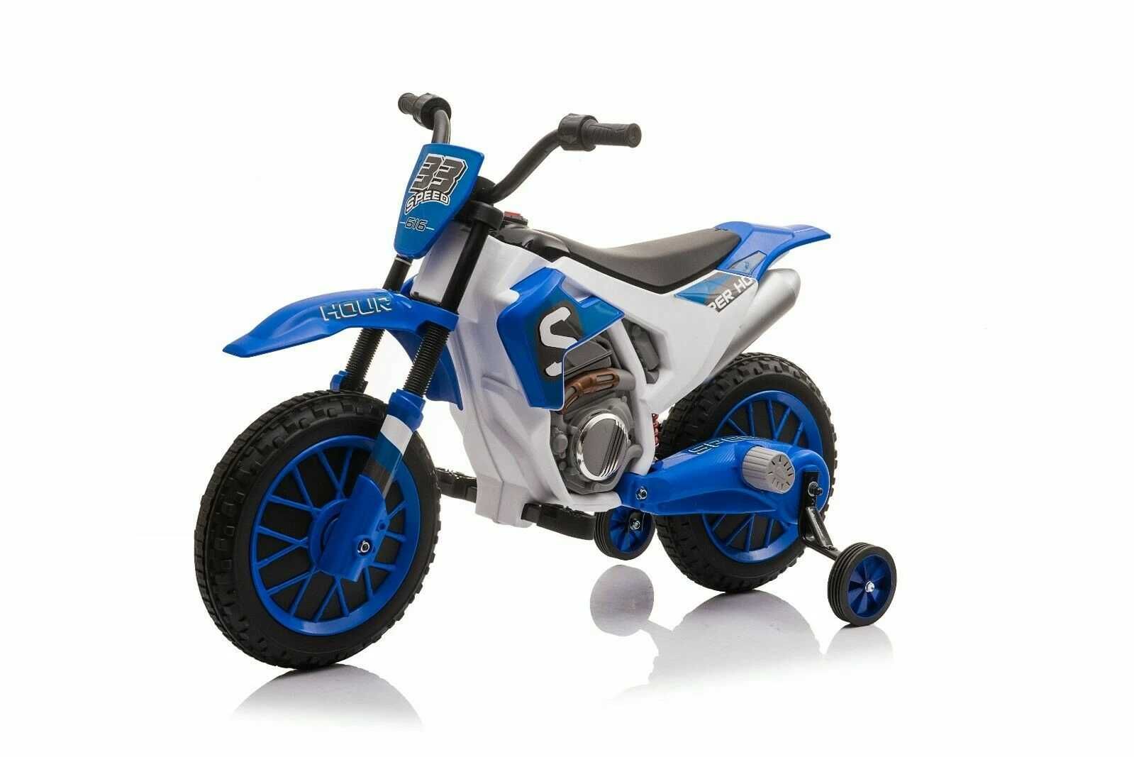 Motocicleta electrica pt. copii Kinderauto BJH022 2x35W 12V #Albastru