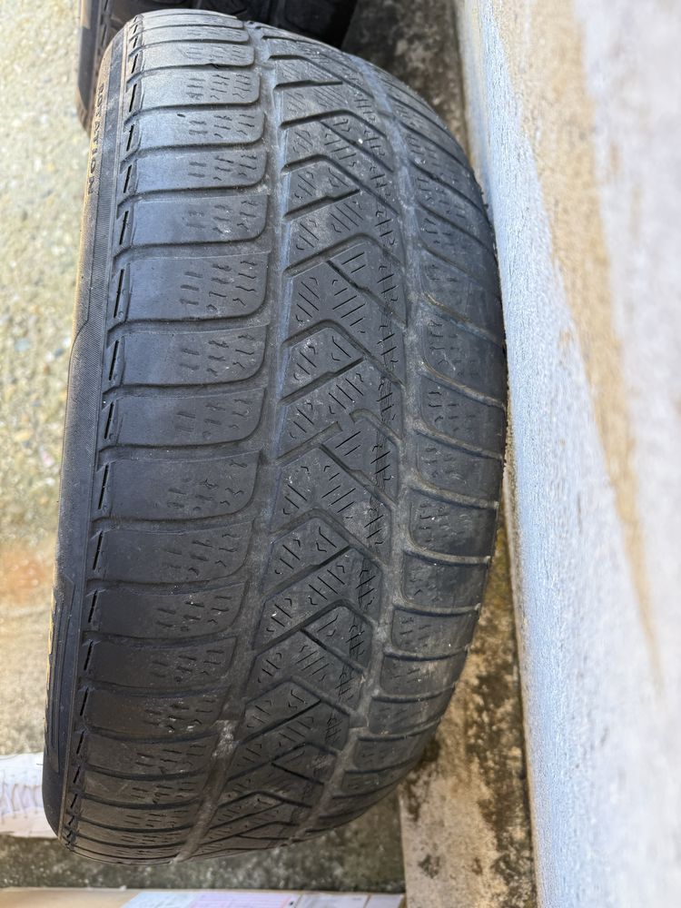 Jante bmw seria 5 F10/F11 cu cauc iarna 225/55/R17 pirelli dot 2015