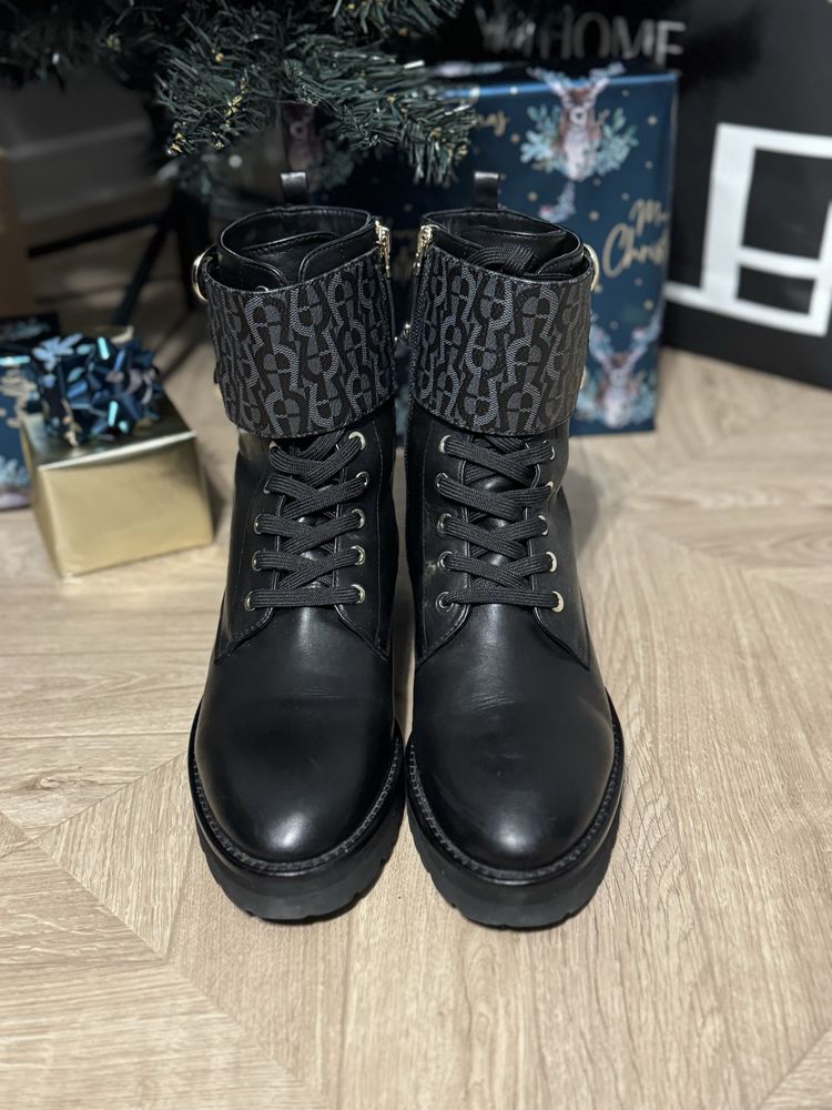 Дамски зимни боти Aigner от естествена кожа - 38