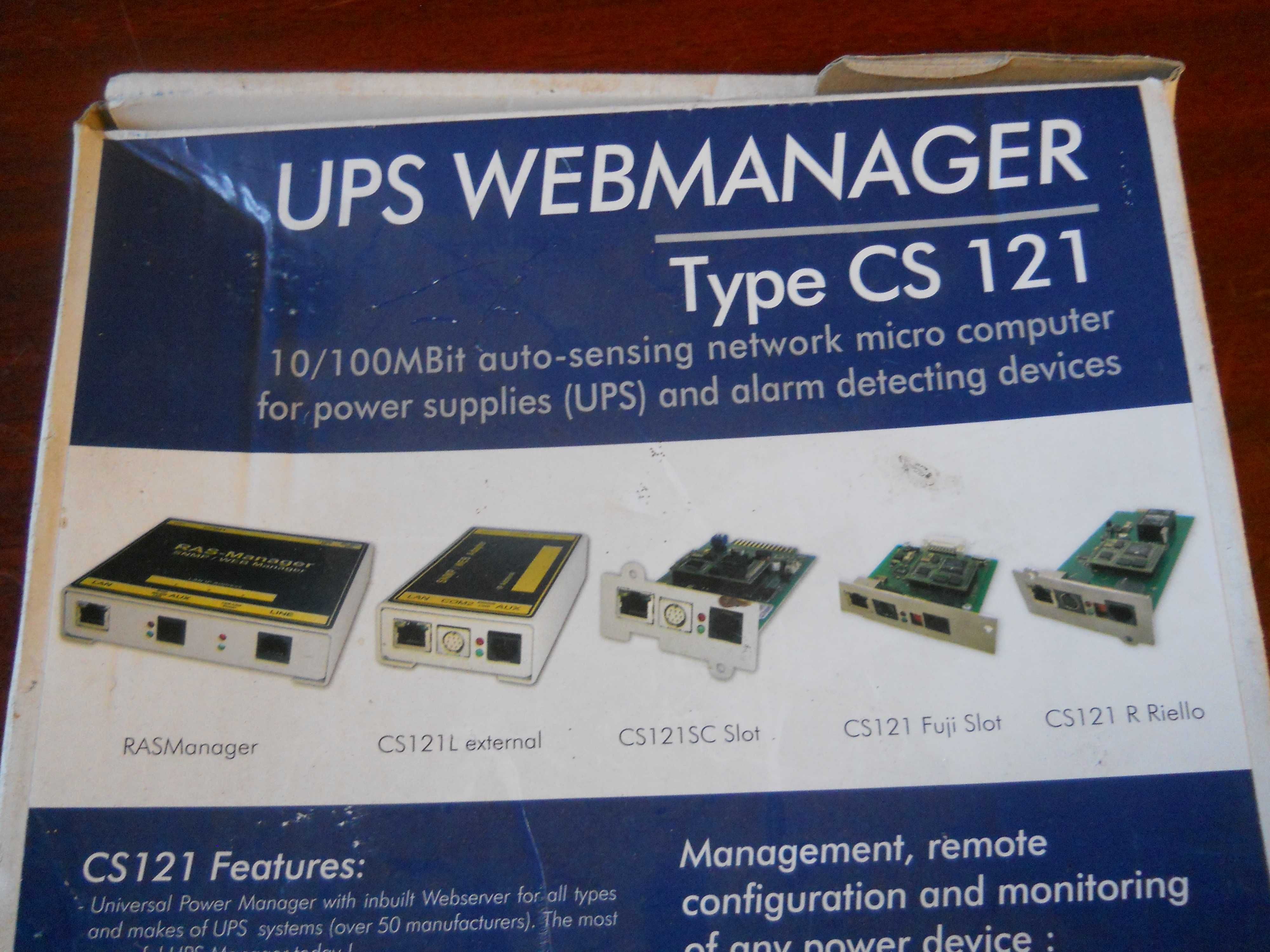 UPS Webmanager CS-121  pentru ups cu port serial.