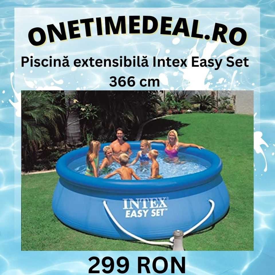 Piscină extensibilă Intex Easy Set 366 cm / Pompa inclusa 300 ron