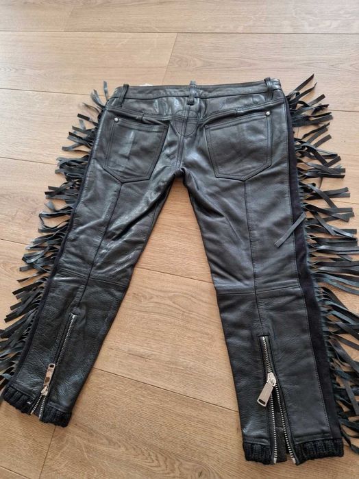 Pantaloni de piele Dsquared2 originali marimea 43