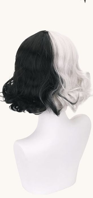 Rochie cosplay Cruella de Vil+ perucă