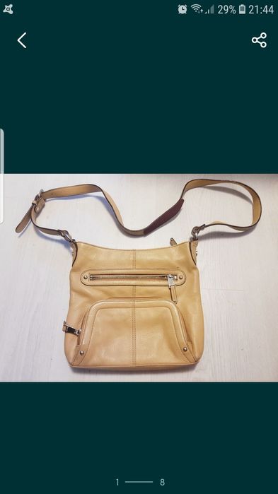 Geanta crossbody tignanello piele crem